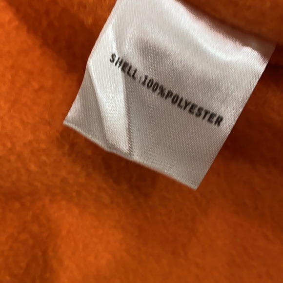 Orange Warm Fleece Moto Zip Jacket MEDIUM - Picture 8 of 11
